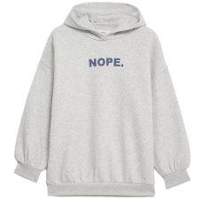 MSX243: Nope Slogan Hoodie (7-16 Years)